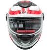 Мото шолом, закритий (L 59-60) BLD-М65 інтеграл, білий глянець з червоно-чорним малюнком фото westvelo.com