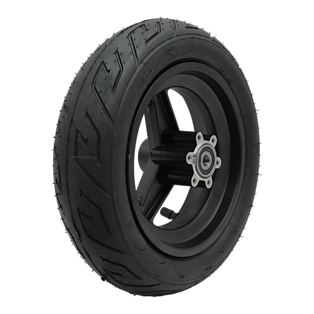 Колесо переднє 10" алюмінієве, пром-підшипники (10х30х9) 6200 2RS, під Disk-brake,електросамоката Crosser Т4 (10х2.7-6.5) фото westvelo.com