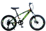 Велосипед 20 ST Corso «SPIRIT» ST-53088 сталь 11", (к-т SHIMANO) чорно-салатовий фото westvelo.com
