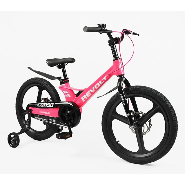 Дитячий велосипед 20 MG Corso «REVOLT» RV-20375 магнієва рама, рожевий фото westvelo.com