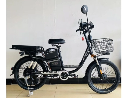 Електровелосипед 22 ST Corso «LEADER» LN-22089 сталь, двигун 1000W, акумулятор 60V26Ah літієвий, темно-сірий