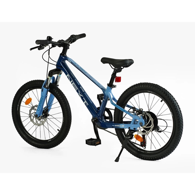 Велосипед 20 MG Corso «NEXT» NX-20110 магній 11.5", (к-т SHIMANO) блакитно-синій фото westvelo.com