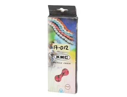 Ланцюг одношвидкісний BMX KMC (K710 cherry) (1/2Х1/8Х100L) + замок, червоний (Тайвань)