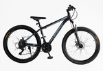Велосипед 27.5 AL Corso «LEGEND» LG-27812 алюміній 15,5", (к-т SHIMANO) графітово-блакитний фото westvelo.com