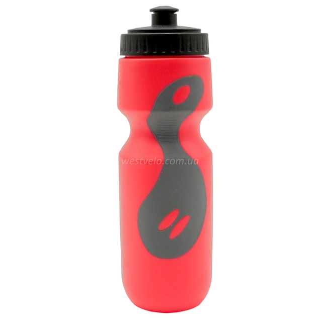 Фляга 650 ml, червоно-сіра, з гумовими вставками фото westvelo.com
