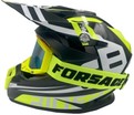 Шолом, закритий крос/ендуро (L) АТV Forsage Rider  029 чорно-жовтий глянець з дашком + окуляри
