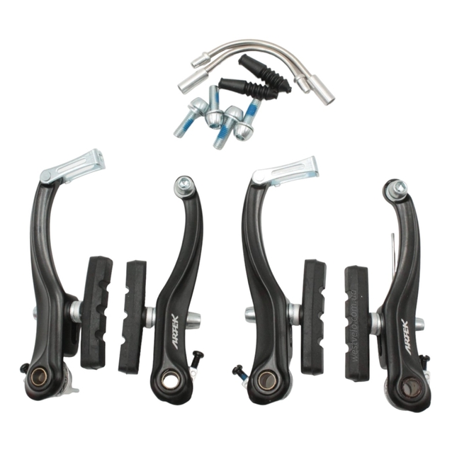 Гальма V-brake (перед + зад) ARTEK MN993DG алюміній чорні фото westvelo.com