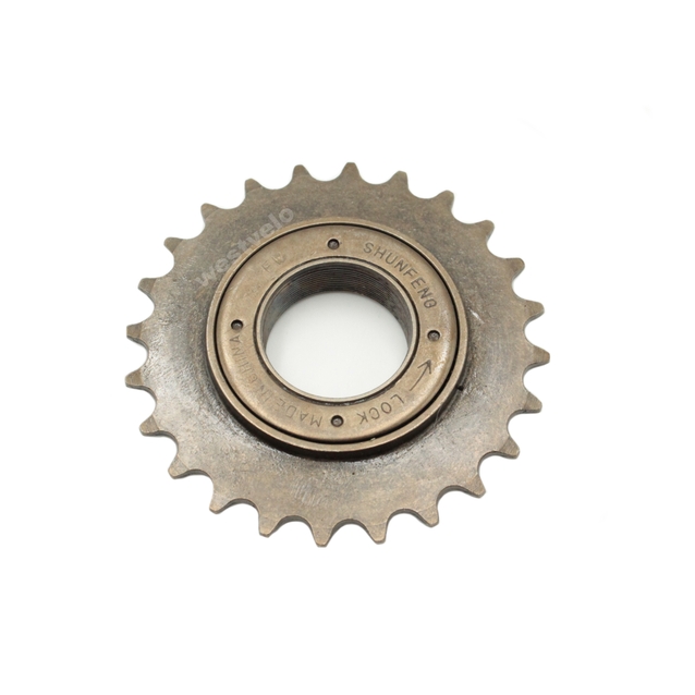 Зірка задня freewheel різьбова 24 зуби Shunfeng коричнева фото westvelo.com