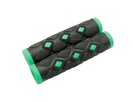 Гріпси гумові "Ромб" чорно-зелені