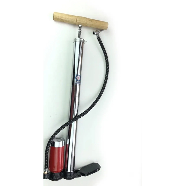 Насос авто з манометром, сталевий нікель, китай фото westvelo.com