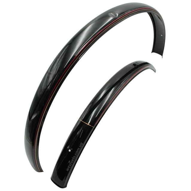 Крила 28 сталеві чорні з полосками "Sovereigh" фото westvelo.com