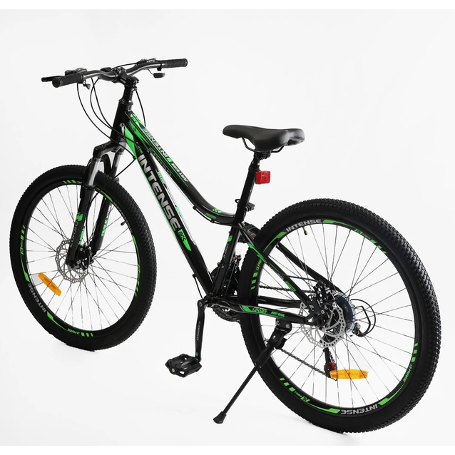 Велосипед 26 ST Corso «INTENSE» NT-26717 сталь 13", (к-т Saiguan) чорно-салатовий фото westvelo.com