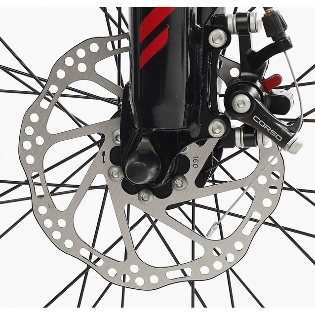 Велосипед 29 ST Corso «GENESIS» GN-29867 сталь 19", (к-т Saiguan) чорно-червоний фото westvelo.com