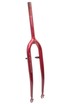 Вилка 28 сталева з кріпленням V-brake, червона шток L-240mm р.з L-100mm фото westvelo.com