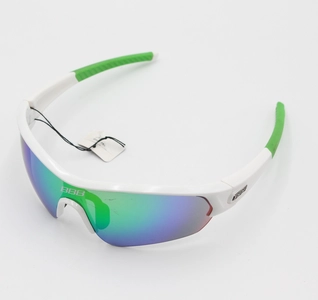 Окуляри BSG 43 білі срібно-сині дуги (+ зміне скло жовте,біле)  + футляр чохол,