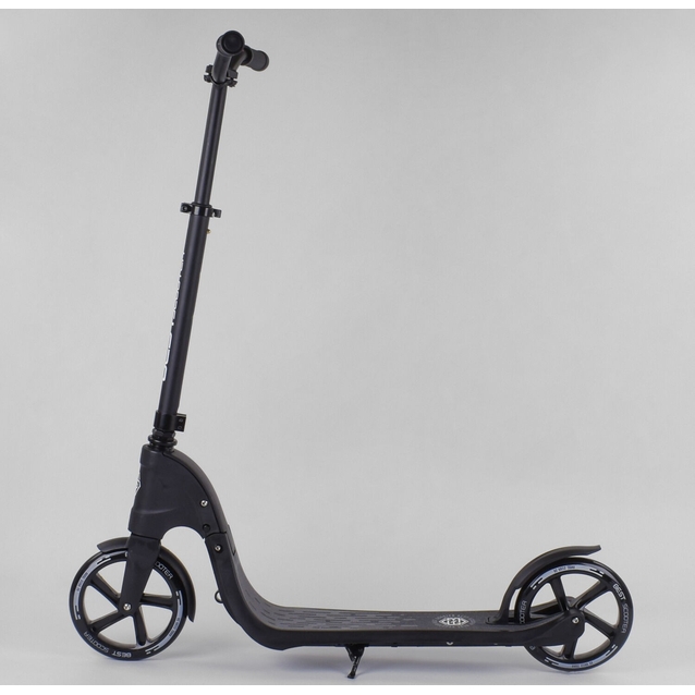 Самокат дитячий 2-х колісний, PU Best Scooter BS 72378 чорний, Ø200mm, AL+ST фото westvelo.com