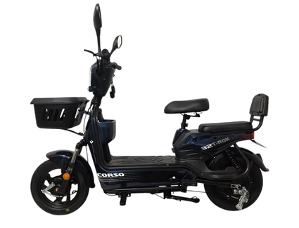 Електроскутер Corso «T-ROK32» TR-027619, двигун 500W, акумулятор 48V 20Ah свинцево-кислотний, синій, колеса 14"