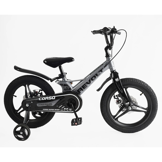 Дитячий велосипед 16 MG Corso «REVOLT» MG-16087, магнієва рама, графітовий фото westvelo.com