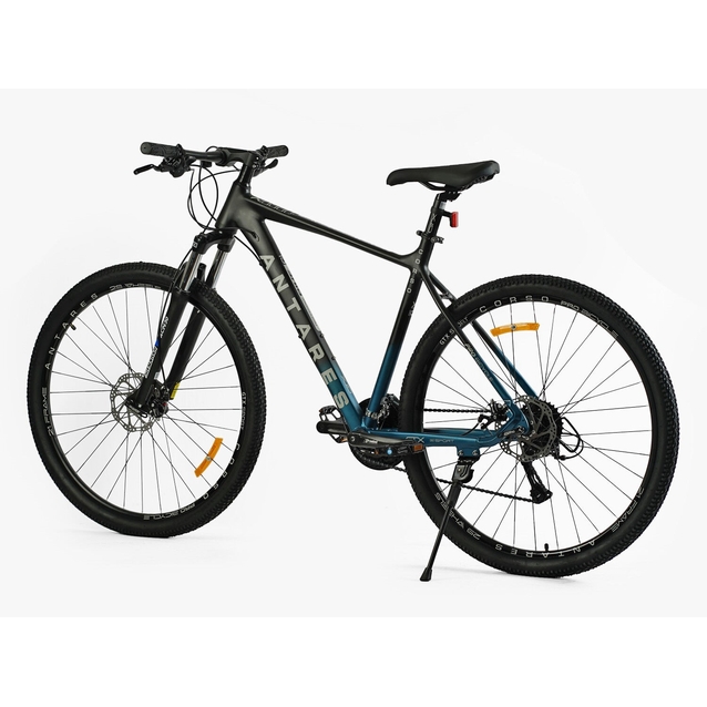 Велосипед 29 AL Corso «ANTARES» AR-29940 алюміній 21", (к-т SHIMANO) чорно-блакитний фото westvelo.com