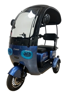 Трицикл Corso «TERRA» TR-201040, двигун 800W, акумулятор 72V/20Ah, синій + 1 ящик. акум, колеса 10"