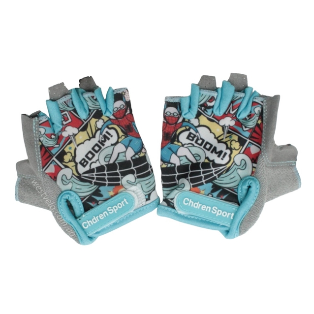 Рукавиці дитячі "S" cиньо-блакитні Spider-Man (375) фото westvelo.com