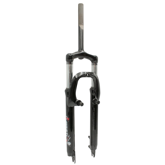 Вилка 26 аморт. різьб. Ø25.4мм, V-brake + disk, шток L-210mm р.з L-100mm, AVANTI, чорна фото westvelo.com