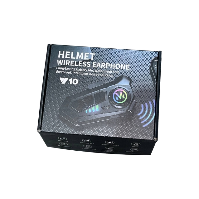 Бездротова гарнітура до шолома Y10 Helmet Wireless Earphone , з волого-пило захистом фото westvelo.com