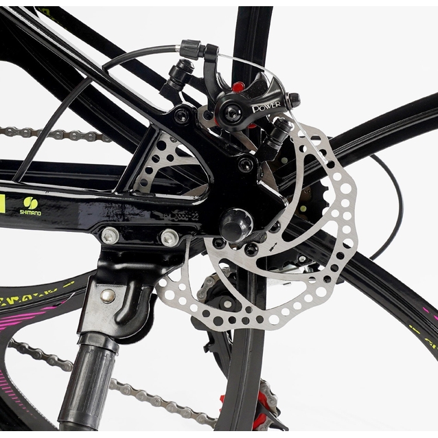 Велосипед 24 MG Corso «MAGNUM» MN-24759 магній 11", (к-т SHIMANO) рожевий фото westvelo.com