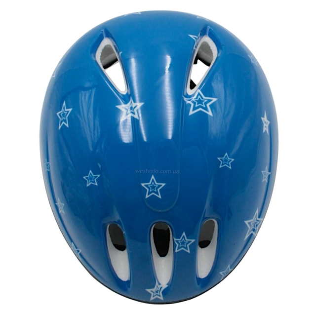 Вело шолом "TK Sport" 599 (53см) синій з зірками