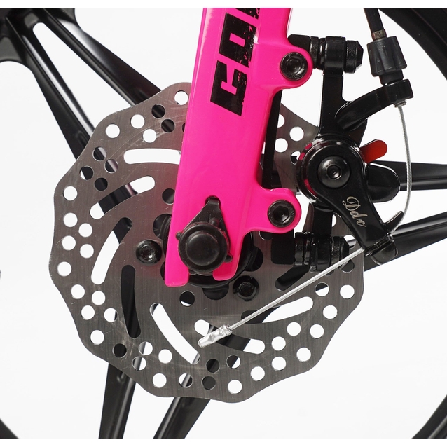 Дитячий велосипед 14 MG Corso «STREAM» SM-14154, магнієва рама, сіро-рожевий фото westvelo.com