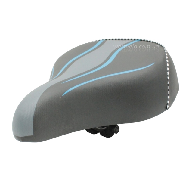 Сідло на пружинах AVANTI № 65 (Classic/Comfort) широке, металева основа (3 кольори) фото westvelo.com