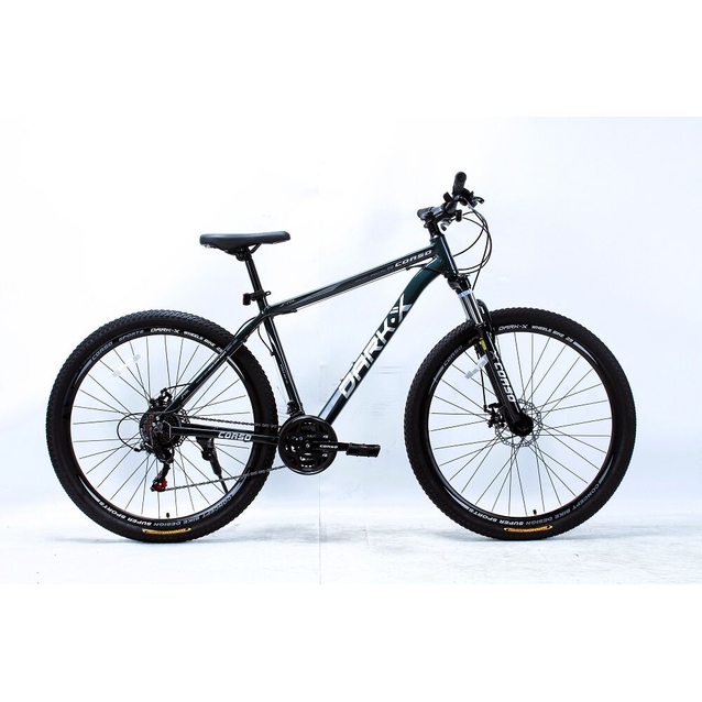 Велосипед 29 AL Corso «DARK-X» DX-29336 алюміній 19", (к-т SHIMANO) смарагдовий фото westvelo.com