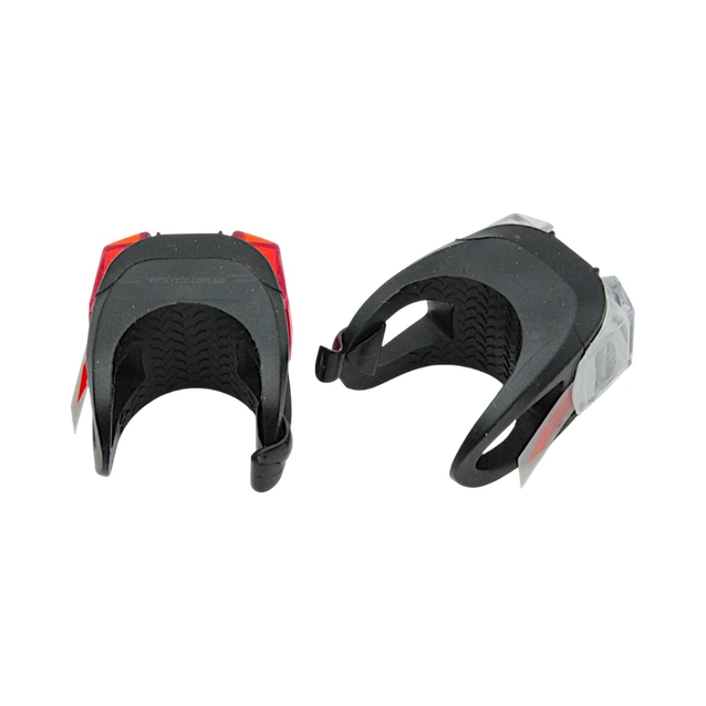 Мигалка силікон JING YI, JY-267-6 2шт. на батарейці, чорний фото westvelo.com