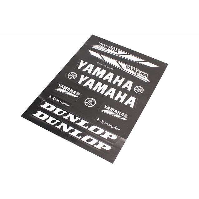 Наклейки "Yamaha / Dunlop" 11 шт (23х32мм), на планшеті фото westvelo.com