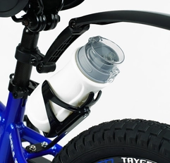Дитячий велосипед 18 AL Corso «TAYGER» TG-40571 АЛЮМІНІЄВА рама синій, ручне гальмо, дод. колеса, дзвоник, бутилочка