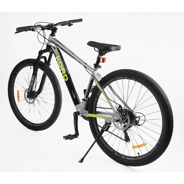 Велосипед 29 AL Corso «KORD» KR-33214 алюміній 17", (к-т SHIMANO) срібно-жовтий