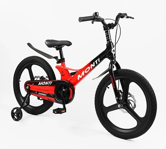 Дитячий велосипед 20 MG Corso «MONTI» MT-20510, магнієва рама, чорно-червоний