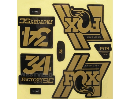 Наклейки на вилку. FOX FACTORY "прінт 17"