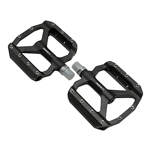 Педалі алюміній проми AVANTI (70/107), чорні з змінними шипами фото westvelo.com