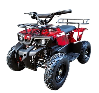 Електроквадроцикл Corso з захистом, RS-365088 двигун 1000W, акумулятор 48V12Ah свинцево-кислотний, червоний