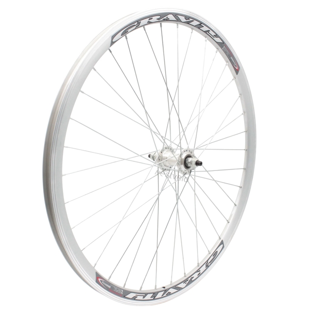 Колесо 27,5 перед, обід 2-ний сірий, втулка AL на промах, диск різьба фото westvelo.com