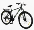 Велосипед 29 ST Corso «FISHER» FS-31182 сталь 19", (к-т SHIMANO) чорно-салатовий фото westvelo.com