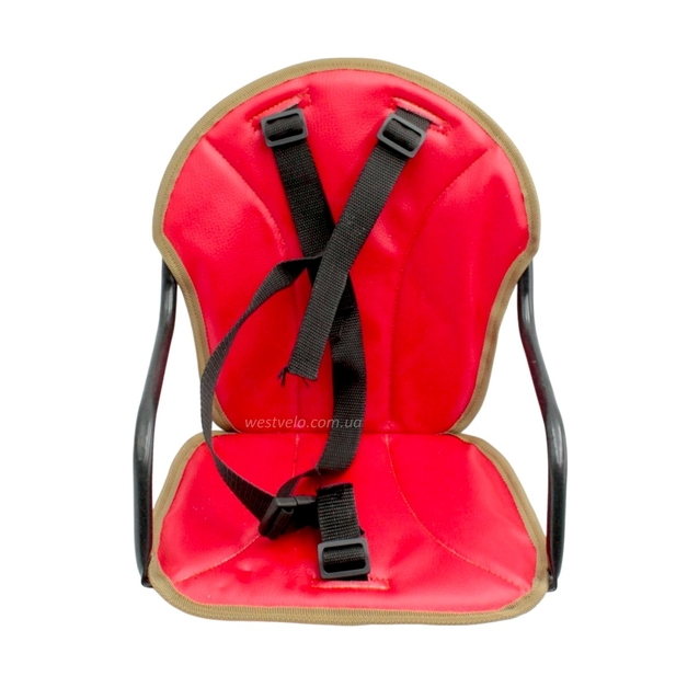 Крісло дитяче метал. на чоловічу раму, червоне фото westvelo.com