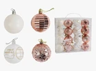 Новорічні прикраси 16 шт, кульки, D = 6 см, в слюді (C 67389) фото westvelo.com