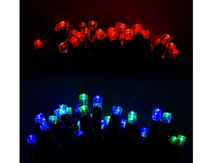 Гірлянда вулична світлодіодна 10 м, 100 лампочок, мультиколор, від мережі 220V (С 31317)