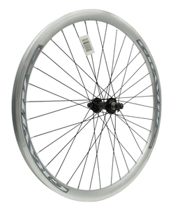 Колесо 24 перед, обід 2-ний сірий, втулка Shunfeng. чорна спиця