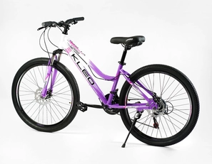 Велосипед 26 ST Corso «KLEO» KL-26307 сталь 15", (к-т Saiguan) біло-фіолетовий