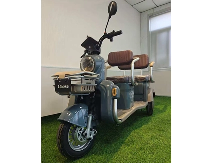 Трицикл Corso «TENSO» TG-725549, двигун 1500W, акумулятор 72V 32Ah графеновий, синій  + 1 ящик. акум, колеса 10"