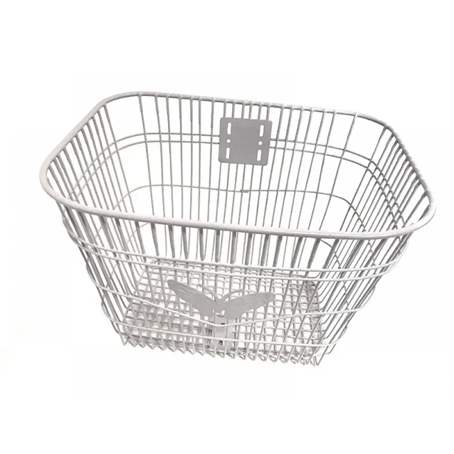 Кошик металевий "Метелик" білий фото westvelo.com