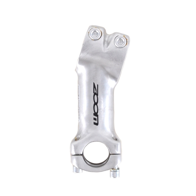 Винос руля на безрізьбову вилку AL. Ø28.6-Ø25.4мм, L-90мм, ZOOM (С369А) круглий срібний фото westvelo.com